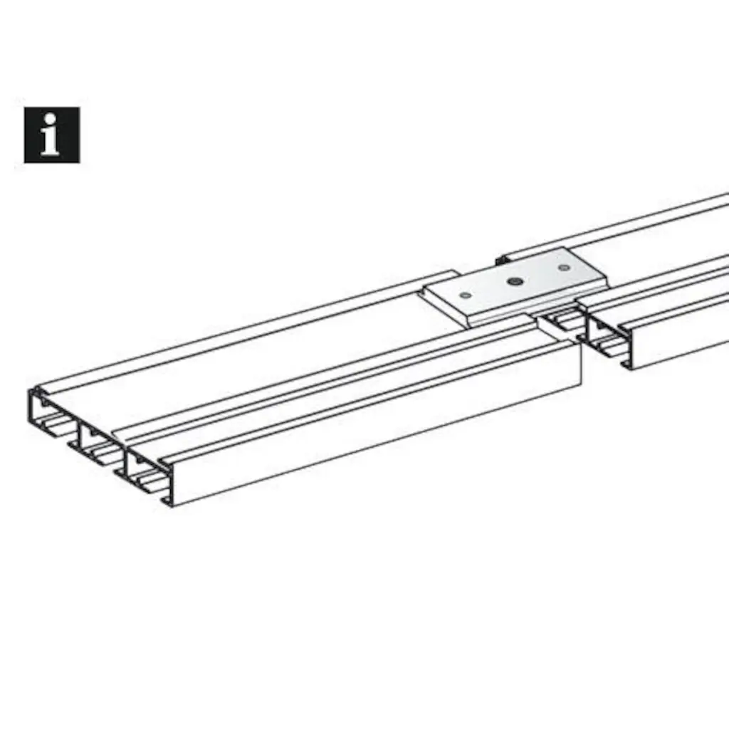 GARDINIA Gardinenstangenhalter »Gardinenschienen-Verbinder«, (1 St.), Serie Flächenvorhang-Technik Atlanta 3-läufig – Bild 2
