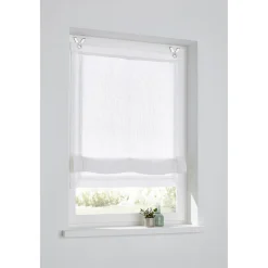 Kutti Raffrollo »Hedda«, Mit Hakenaufhängung, Ohne Bohren, Freihängend, Montage Ohne Bohren, Mit Fensterhaken, Blickdicht, Lichtdurchlässig