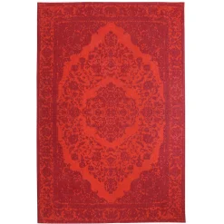 Morgenland Läufer »Vintage Teppich Handgetuftet Rot«, Rechteckig, Vintage Design