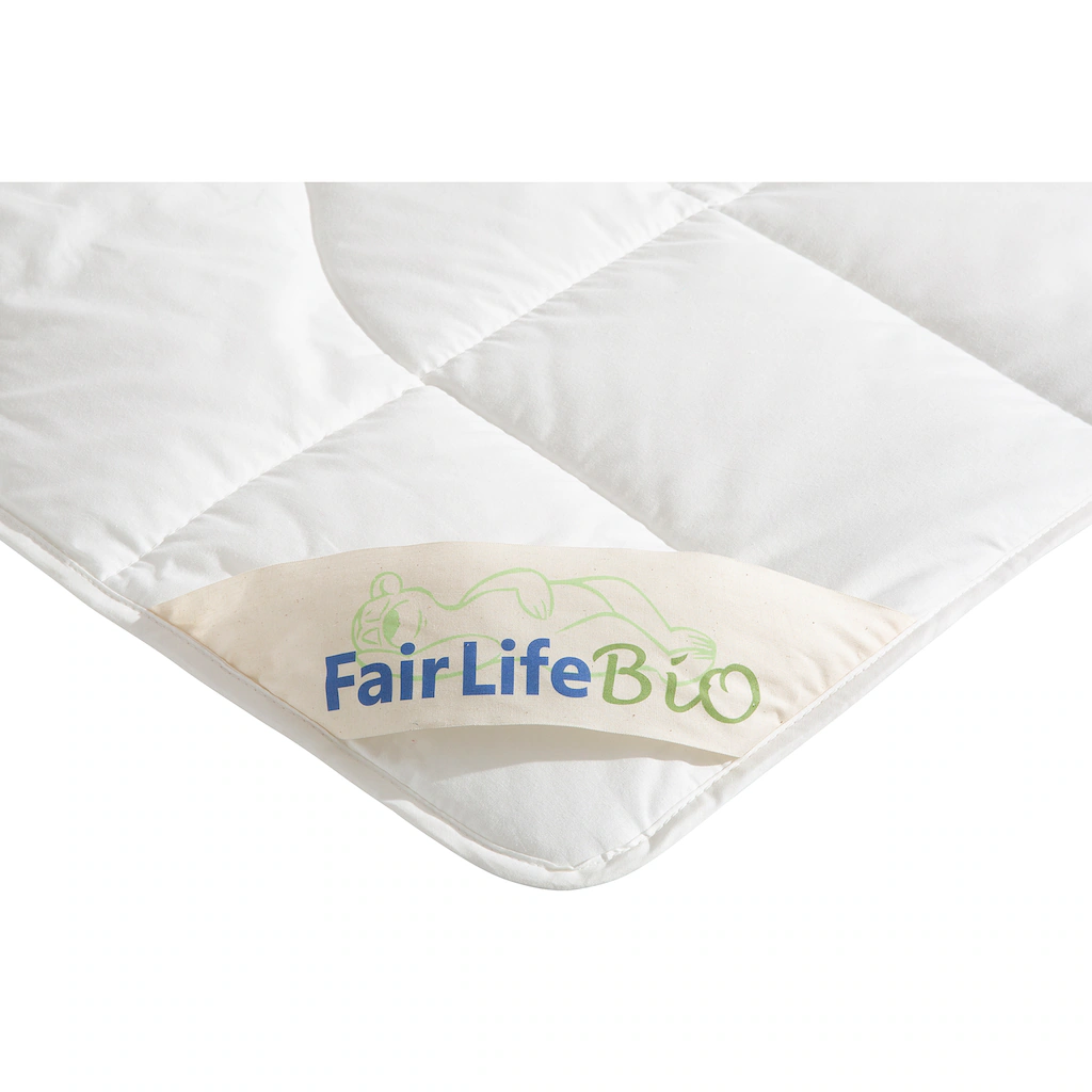 Fair Life Bio Kunstfaserbettdecke »Tencel KbA«, Leicht, Bezug Reine Bio-Baumwolle KbA, (1 St.) – Bild 4