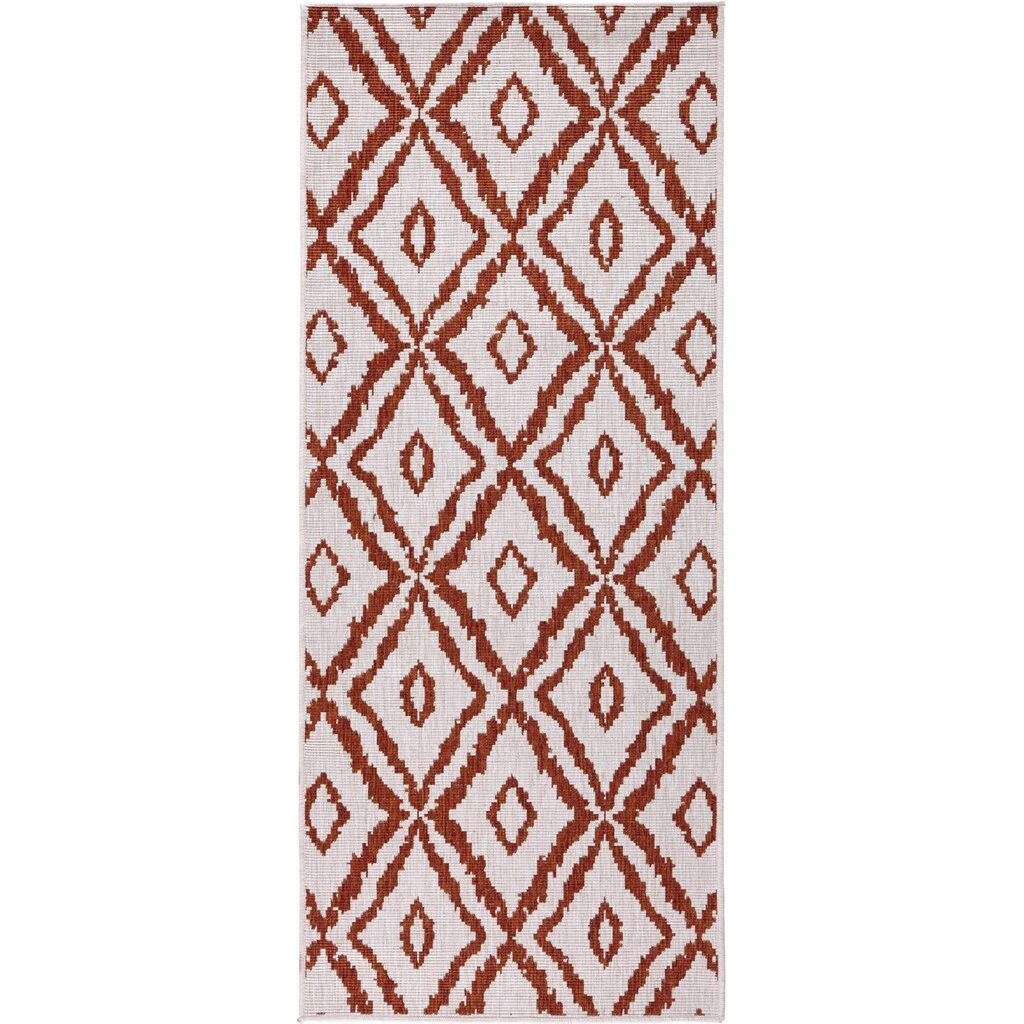 NORTHRUGS Läufer »Rio«, Rechteckig, Rauten Design, Robust, Pflegeleicht, Flachgewebe, Wendbar – Bild 3