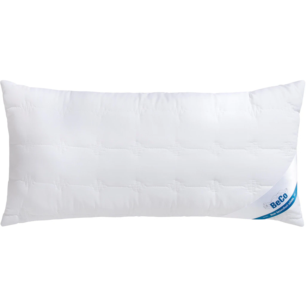 Beco Synthetikkopfkissen »Double DeLuxe«, Bezug: Microfaser-Lyocell-Feingewebe, (1 St.)