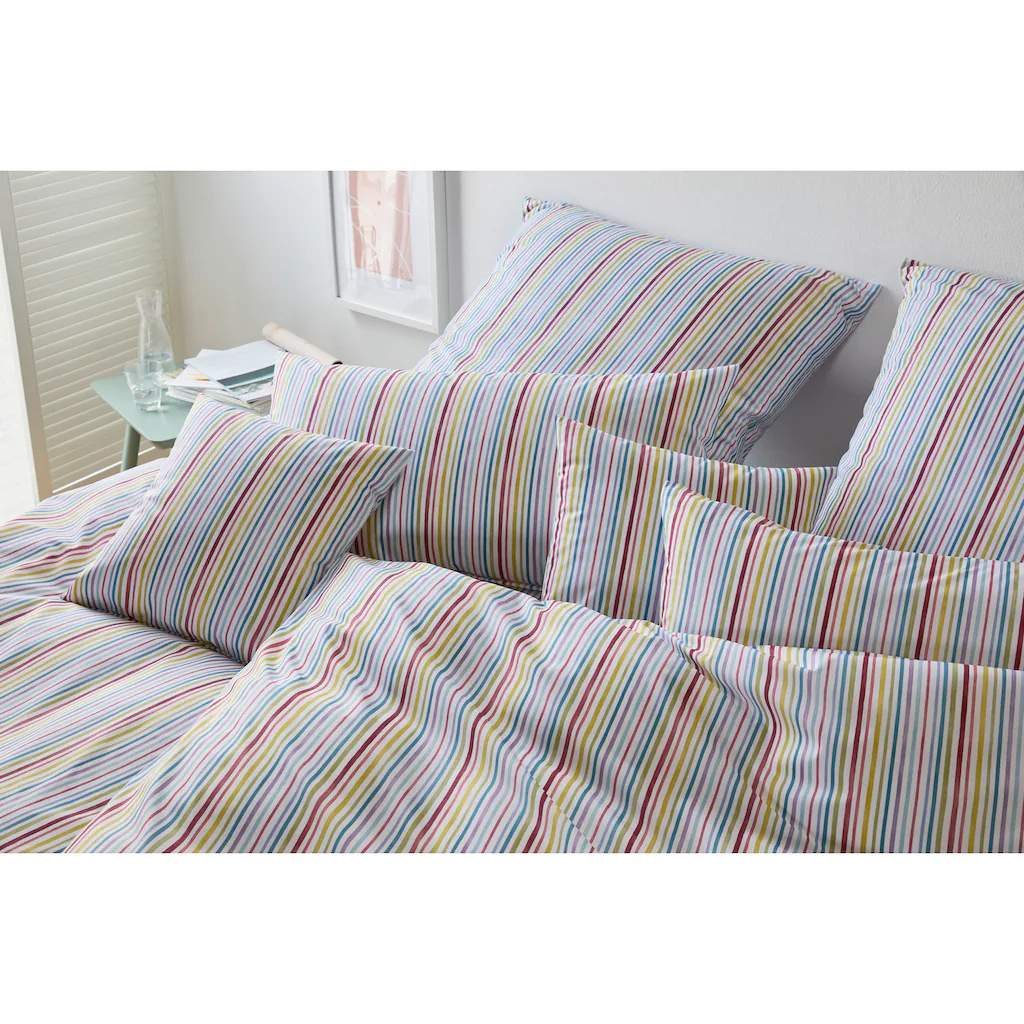 Elegante Bettwäsche »Rainbow«, (2 Tlg.), Angenehmes Hautgefühl – Bild 2