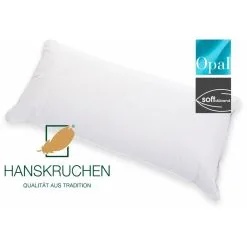 HANSKRUCHEN 3-Kammer-Kopfkissen »Opal«, Füllung: Außenkammer: 90% Daunen, 10% Federn, Innenkammer: 100% Federn, Bezug: 100% Baumwolle, (1 St.), Mit Daunen & Federn Aus Deutschland