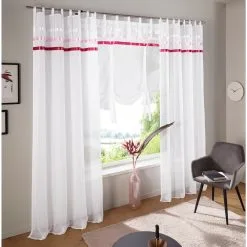 My Home Bindegardine »EBY«, (1 St.), Transparent, Satin, Polyester