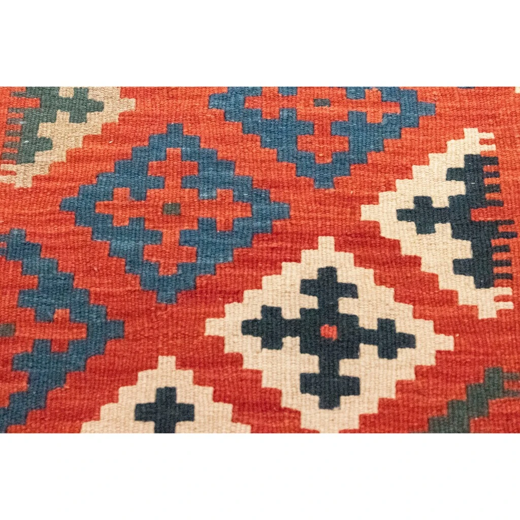 Morgenland Wollteppich »Kelim Fars Teppich Handgewebt Mehrfarbig«, Rechteckig, Kurzflor – Bild 6