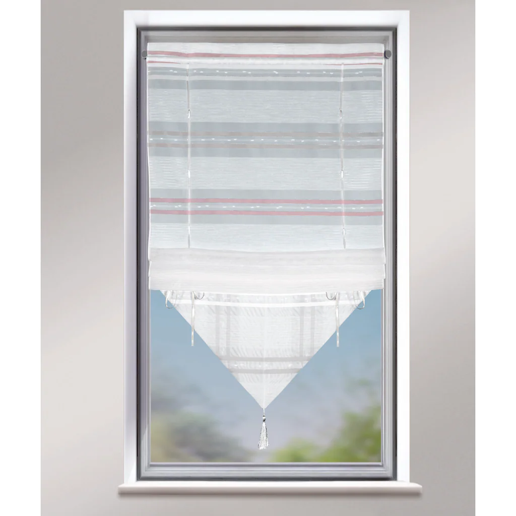 WILLKOMMEN ZUHAUSE By ALBANI GROUP Bändchenrollo »Jara«, Mit Stangendurchzug, Bändchenrollo – Bild 2