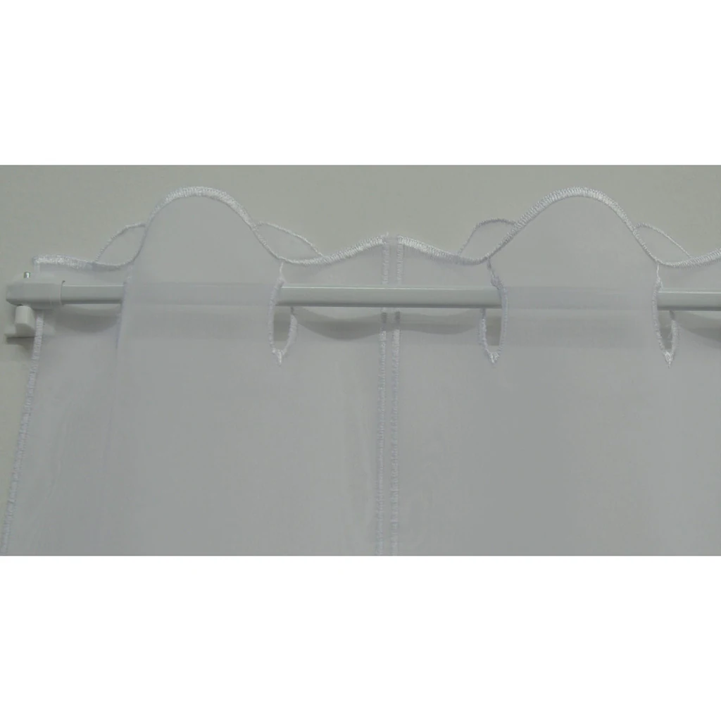 Stickereien Plauen Scheibengardine »Kreise«, (1 St.) – Bild 4