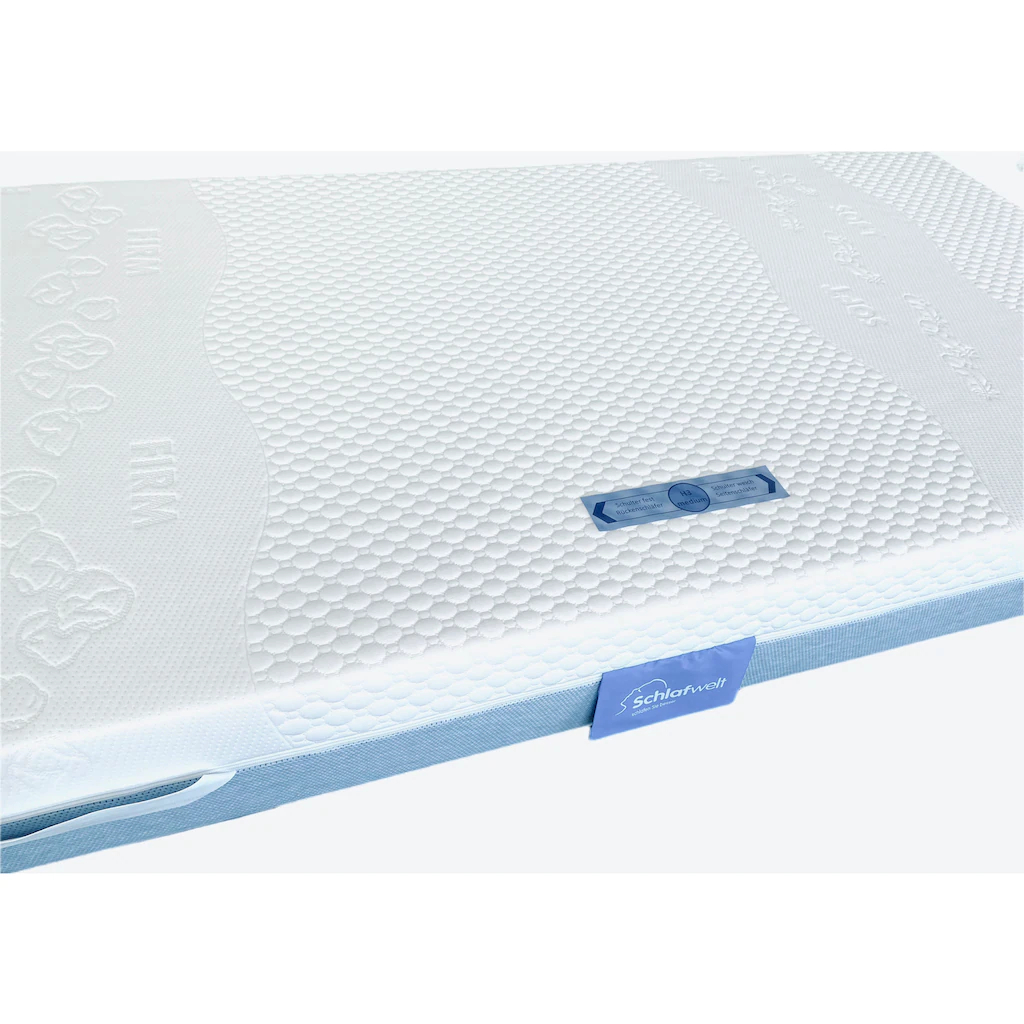 Schlafwelt Komfortschaummatratze »Flipper, Auswahl Aus Zwei Wendematratzen Mit Gesamt 4 Härten Für ALLE Körpergewichte (von H2 Bis H4), Immer Optimal Für Seiten/Rücken Und Bauchschläfer«, 19 Cm Hoch, Raumgewicht: 39 Kg/m³, (1 St.) – Bild 4