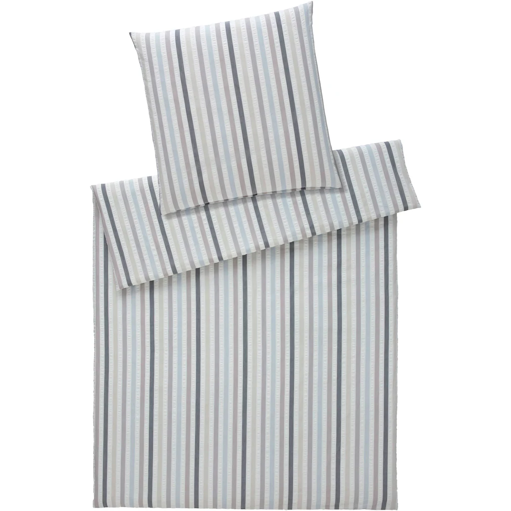 Elegante Bettwäsche »Pajamas«, (2 Tlg.), Angenehmes Hautgefühl