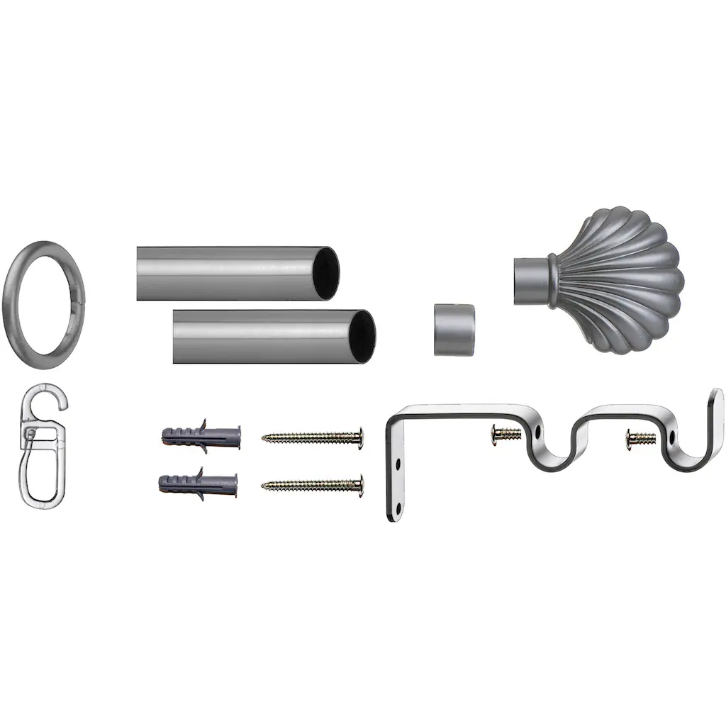 Indeko Gardinenstange »Volterra«, 2 Läufig-läufig, Fixmaß – Bild 2