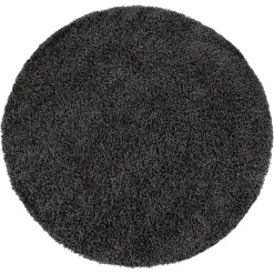 Paco Home Hochflor-Teppich »Sky 250«, Rund, Gewebt, Uni Farben, Intensive Farbbrillanz