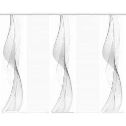 Vision S Schiebegardine »WELARIO 5er SET«, (5 St.), Bambus-Optik, Digital Bedruckt