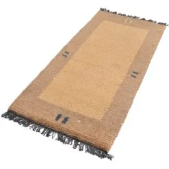 Morgenland Wollteppich »Nepal Teppich Handgeknüpft Braun«, Rechteckig, Handgeknüpft