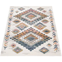 Paco Home Teppich »Harnuba 769«, Rechteckig, Kurzflor, Motiv Rauten, Ideal Im Wohnzimmer & Schlafzimmer