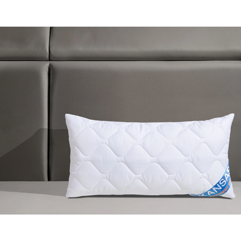 F.a.n. Schlafkomfort Microfaserkissen »Kopfkissen Kansas In 40x80cm Und 80x80cm Erhältlich«, Füllung: 100% Poyester, Bezug: 100% Polyester, (1 St.), F.a.n.-Topseller - Seit Jahren Bestens Bewährt – Bild 3
