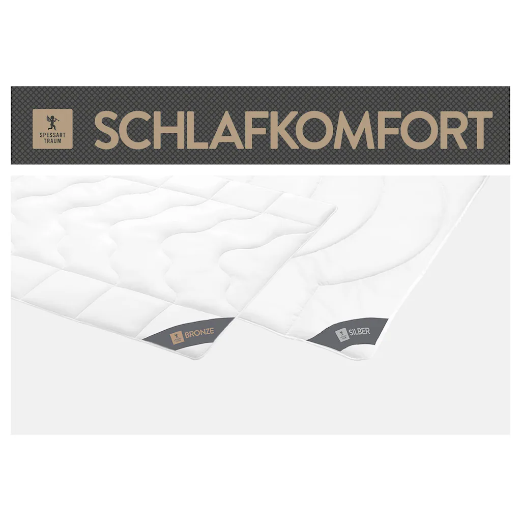 SPESSARTTRAUM Baumwollbettdecke »Silber«, Extraleicht, (1 St.), Hergestellt In Deutschland, Allergikerfreundlich – Bild 4