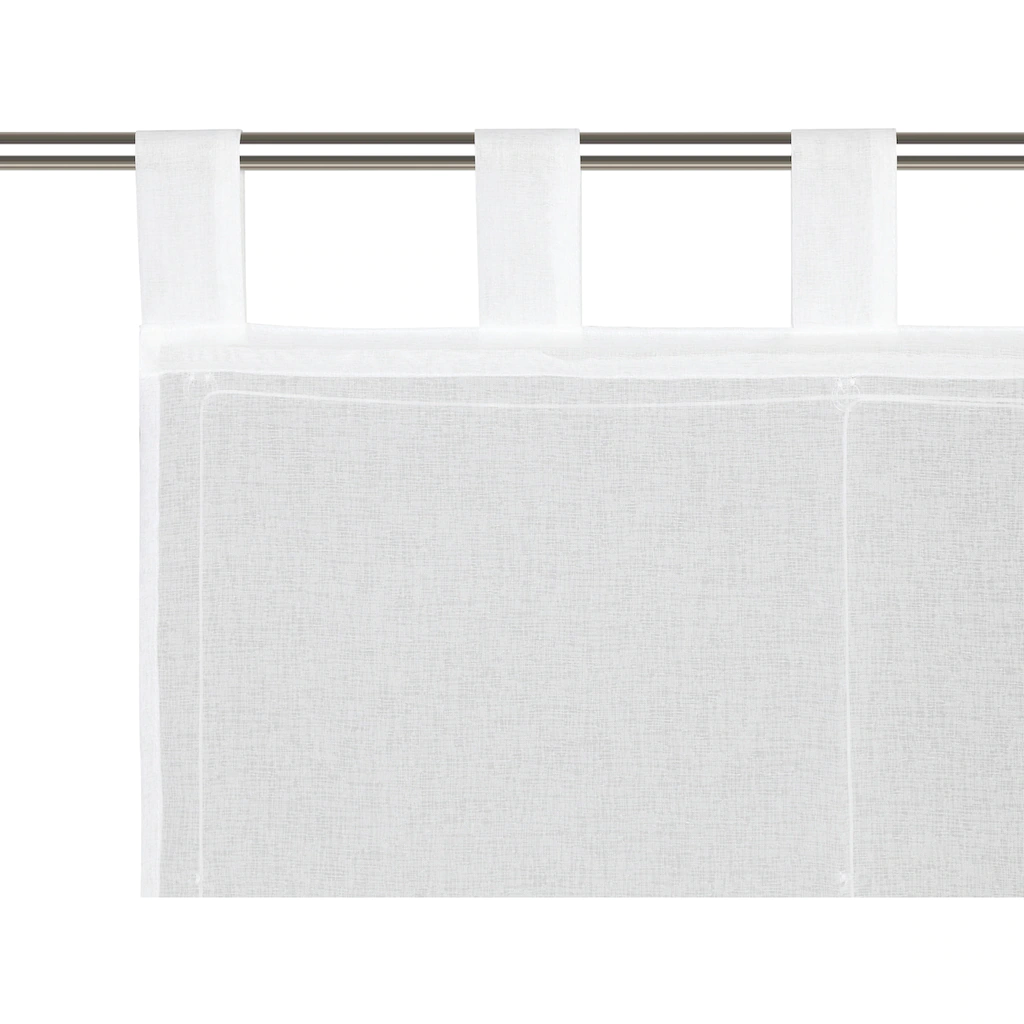 My Home Raffrollo »Dolly«, Mit Schlaufen, Transparent, Gewebt, Polyester – Bild 4