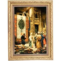 Morgenland Wandteppich »Bild-Teppich Figurativ 103 X 80 Cm«, Rechteckig, Unikat Mit Zertifikat