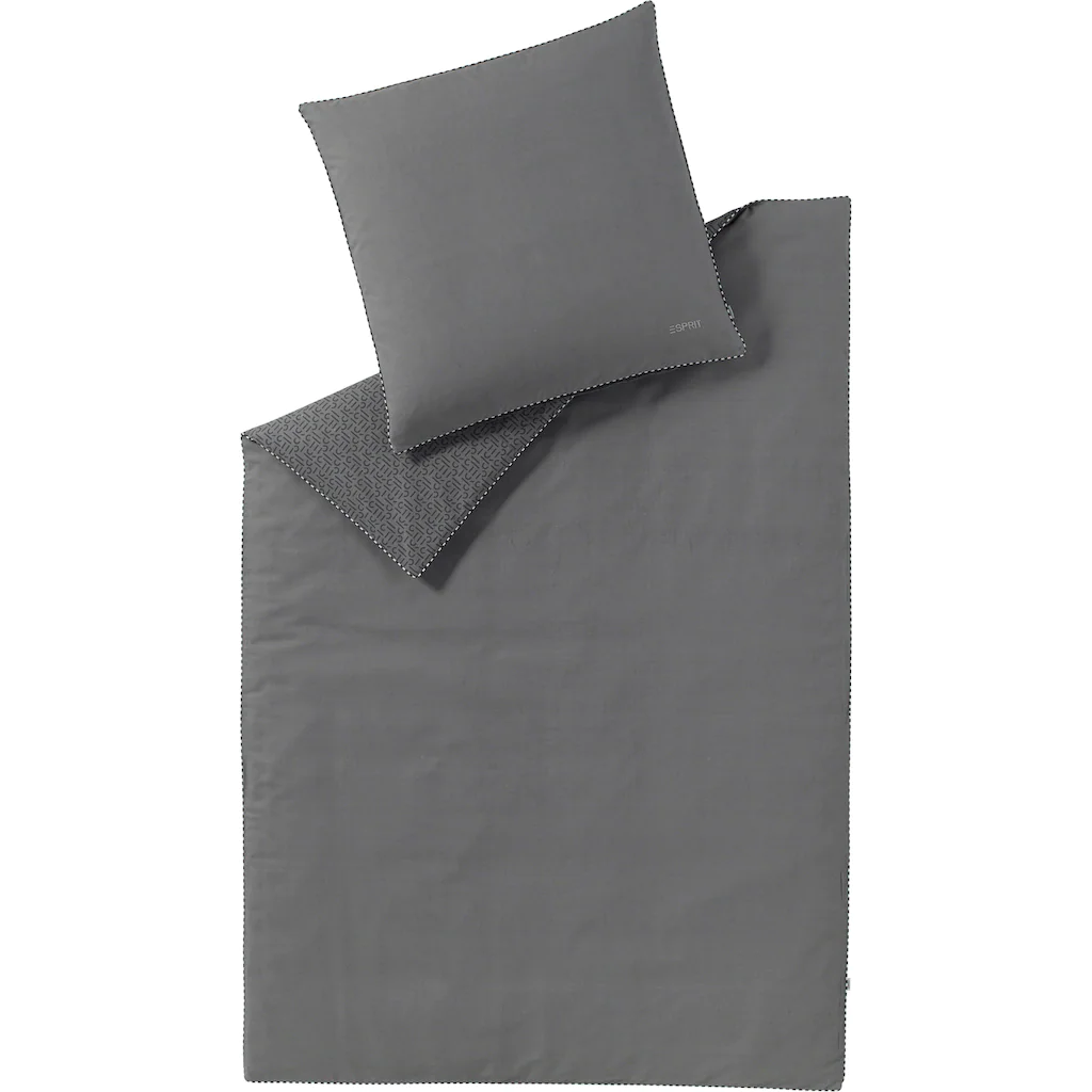 Esprit Wendebettwäsche »Scatter In Gr. 135x200, 155x220 Oder 200x200 Cm«, (2 Tlg.), Bettwäsche Aus Baumwolle, Bettwäsche Mit Reißverschluss