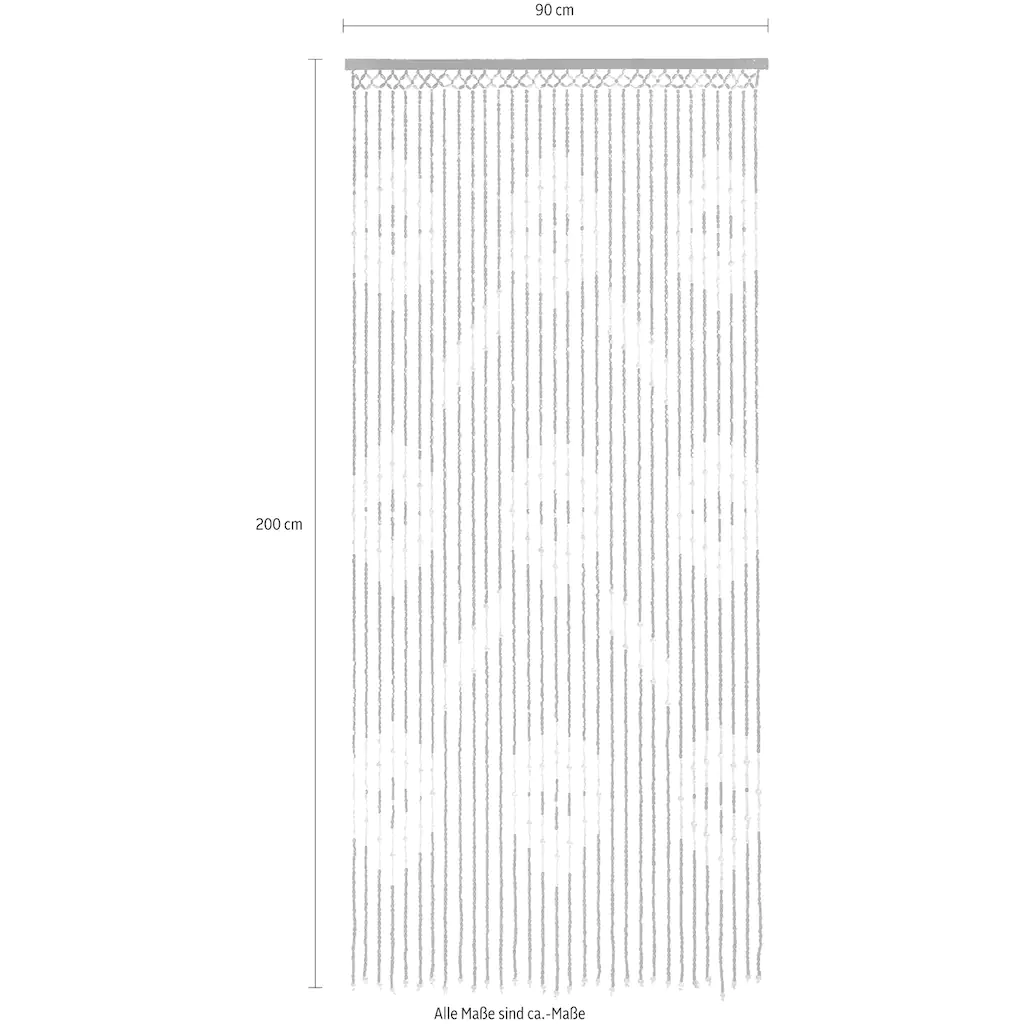 Locker Türvorhang »Sevilla«, (1 St.), Mit Kreisdekor, 90x200 Cm – Bild 5