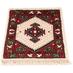 Morgenland Orientteppich »Orient - 60 X 40 Cm - Beige«, Rechteckig, Wohnzimmer, Handgeknüpft, Einzelstück Mit Zertifikat