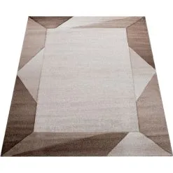 Paco Home Läufer »Diamond 677«, Rechteckig, Teppich-Läufer, Kurzflor, Mit Moderner Bordüre Und 3D-Design