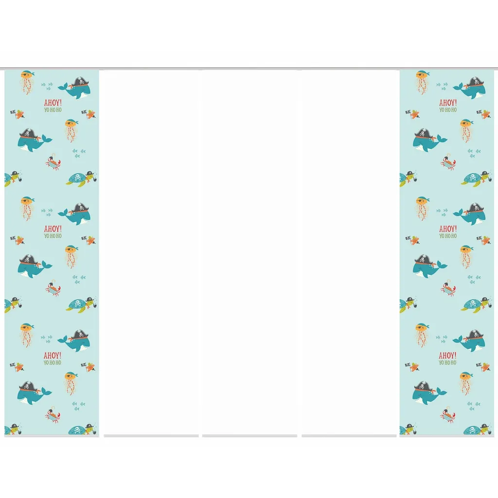 HOME WOHNIDEEN Schiebegardine »SPARROW«, (5 St.), Schiebevorhang Digi 5er Set SPARROW – Bild 2