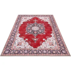 NOURISTAN Designteppich »Medaillon Rana«, Rechteckig, Klassisch, Orient Optik, Vintage Design, Gekettelt, Robust