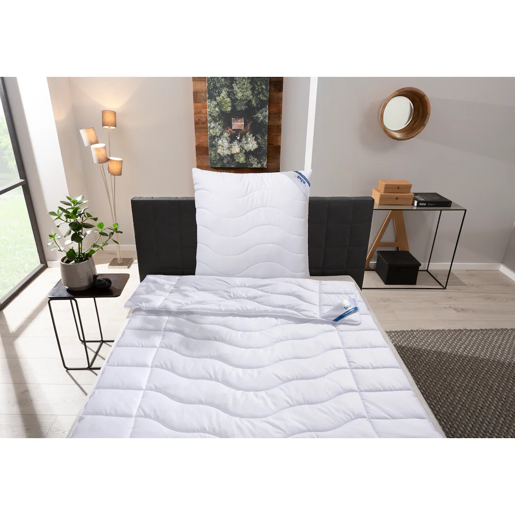 Beco Steppbett + Kopfkissen »Sanalux Protect«, (Spar-Set), Bettdecken-Set Mit Kopfkissen, 135x200 Cm, Für Sommer Oder Winter – Bild 2