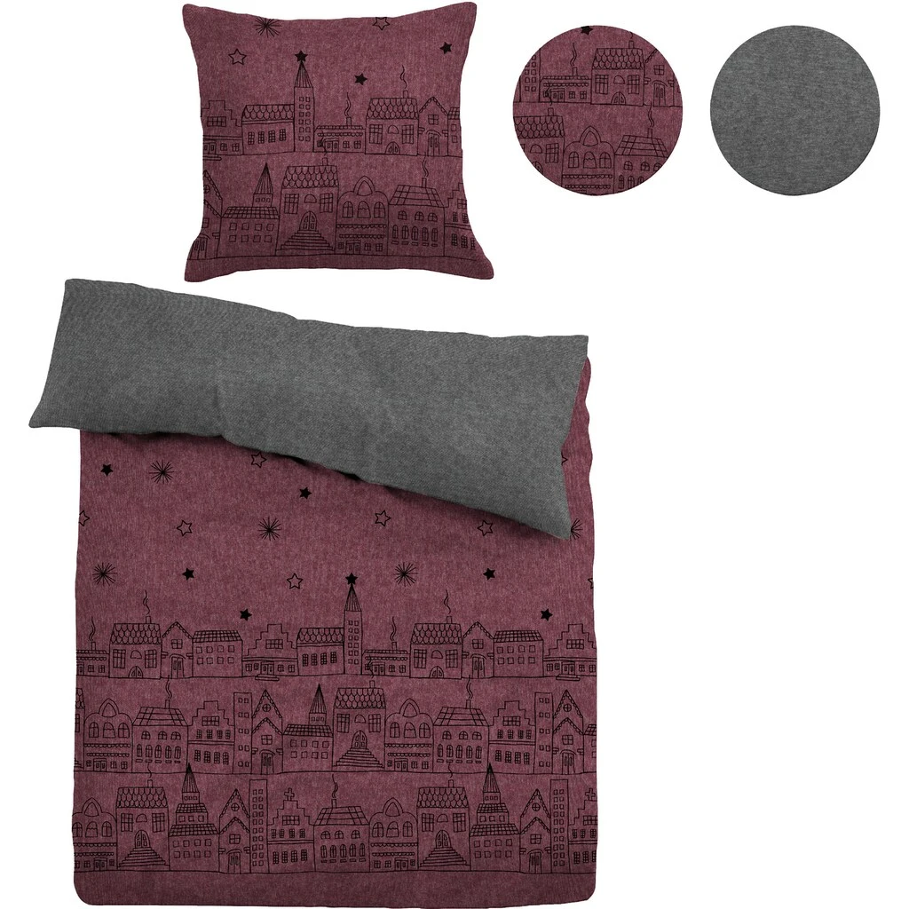 TOM TAILOR Wendebettwäsche »Nathan In Gr. 135x200, 155x220 Oder 200x200 Cm«, (2 Tlg.), Flanell Kuschelig Warm Im Winter, Bettwäsche Mit Recycelter Baumwolle – Bild 4