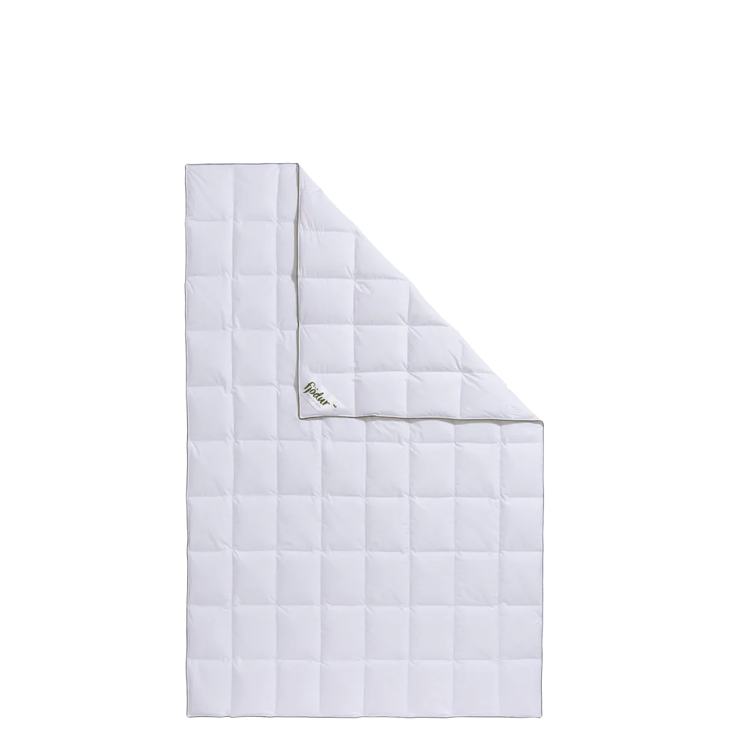 Fjödur Fjödur Daunenbettdecke »Felix«, Leicht, Füllung 90% Daunen, 10%Federn, Bezug 100% Baumwolle, (1 St.), Bettdecke In 135x200 Cm Und Weiteren Größen, Für Sommer Oder Winter – Bild 2