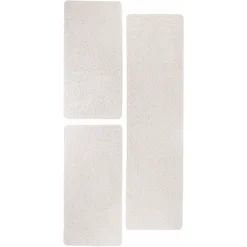 Andiamo Bettumrandung »Shaggy Uni«, (3 Tlg.), Bettvorleger, Läufer-Set Für Das Schlafzimmer