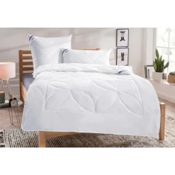 Beco Bettdecke + Kopfkissen »Schurwolle 100«, (Spar-Set), Reines Naturprodukt