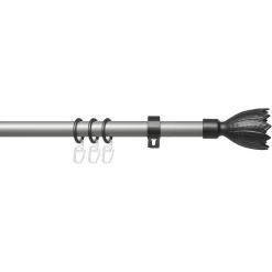 Liedeco Gardinenstange »Lan Flower«, 1 Läufig-läufig, Fixmaß, 1-läufig Im Fixmaß Ø 20 Mm