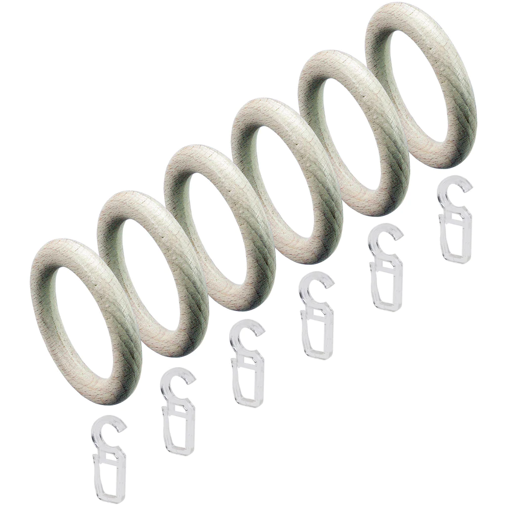 Liedeco Gardinenstange »Stilgarnitur 28 Mm Kugel-Streifen«, 1 Läufig-läufig, Fixmaß, Gardinenstange Komplett – Bild 5