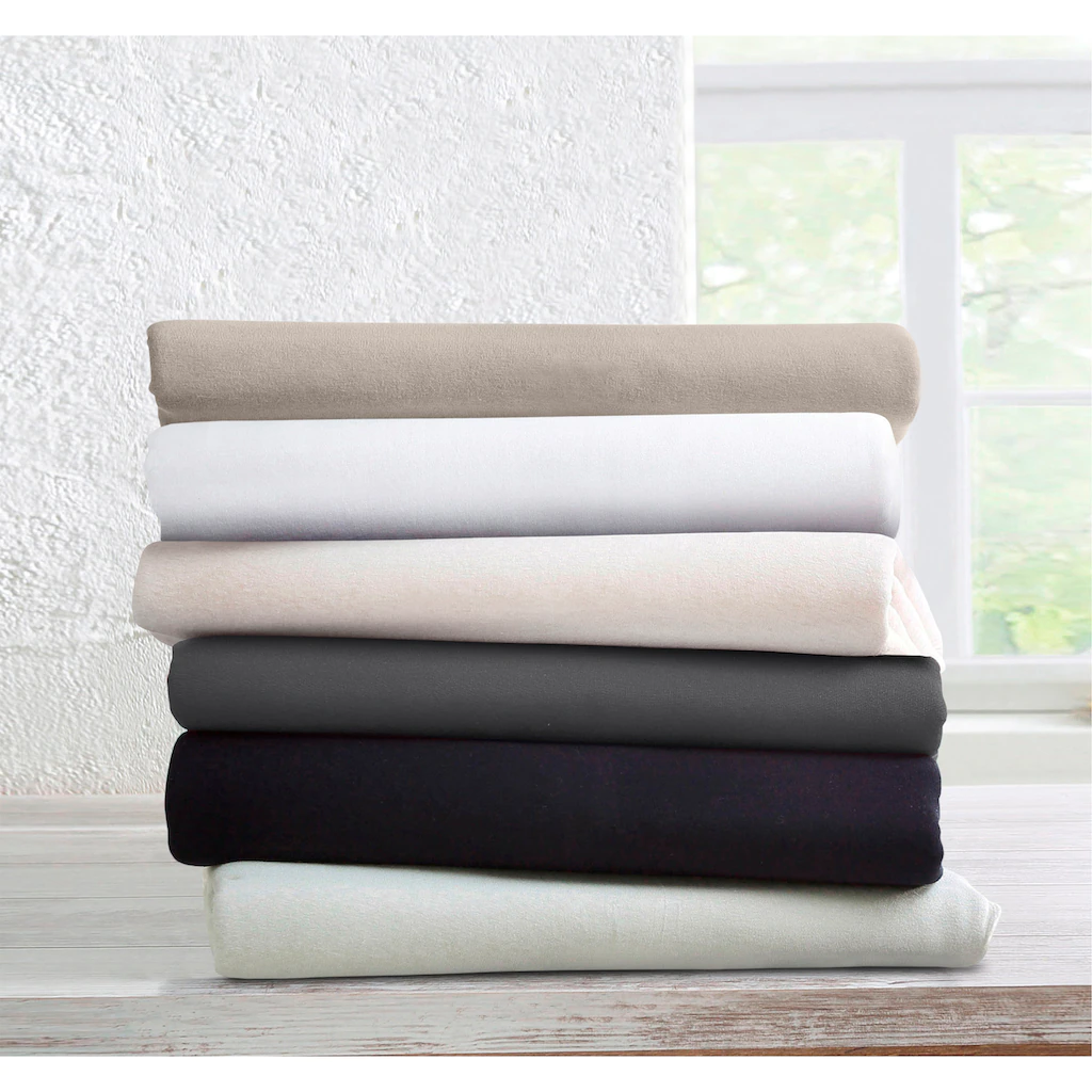 Bellana Spannbettlaken »Melone-Topper, 100% Baumwolle, Bettlaken Aus Jersey Mit Gummizug, Für Topper Von Boxspringbetten Geeignet, Atmungsaktiv«, (1 St.) – Bild 3