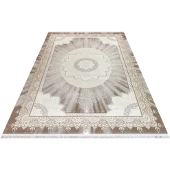 Festival Teppich »Astana«, Rechteckig, Hoch-Tief-Struktur, Orient Optik, Wohnzimmer