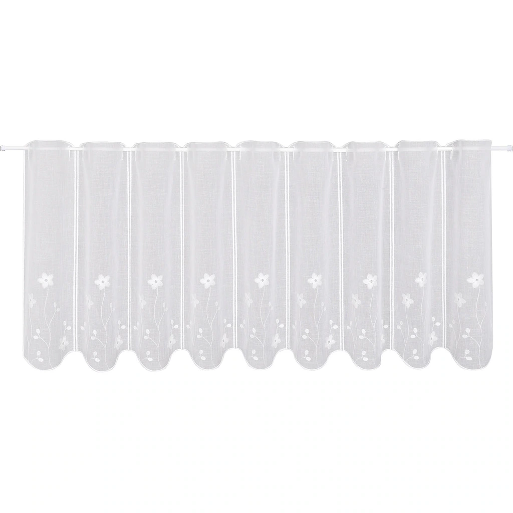 Gerster Scheibengardine »Carla«, (1 St.), SB-Stickereibistro "Carla" Weiß – Bild 2