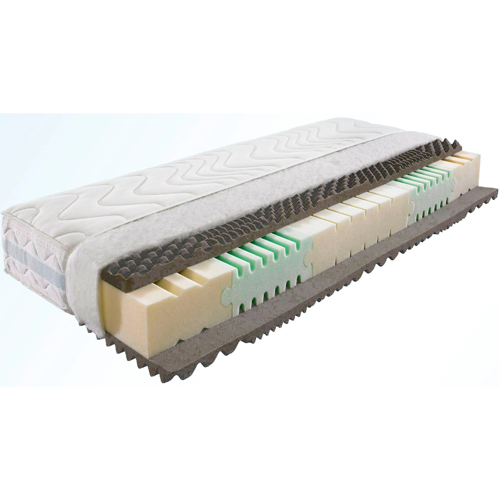 Breckle Northeim Komfortschaummatratze »Zauber 2500«, 25 Cm Cm Hoch, Raumgewicht: 28 Kg/m³, (1 St.), Matratze Mit 3D-Massagekontur – Bild 3