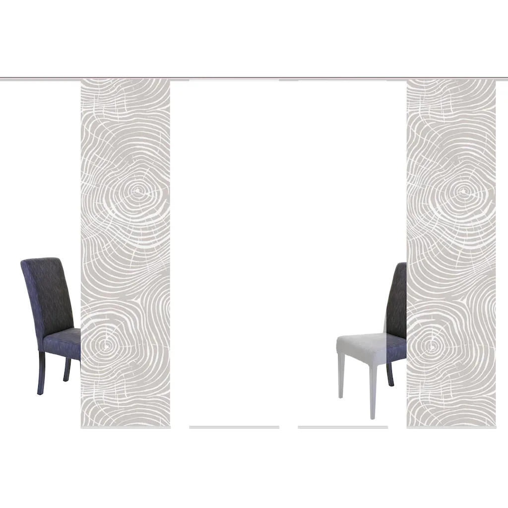 HOME WOHNIDEEN Schiebegardine »MADERAS«, (4 St.), HxB: 245x60, Inkl. Befestigungszubehör – Bild 2