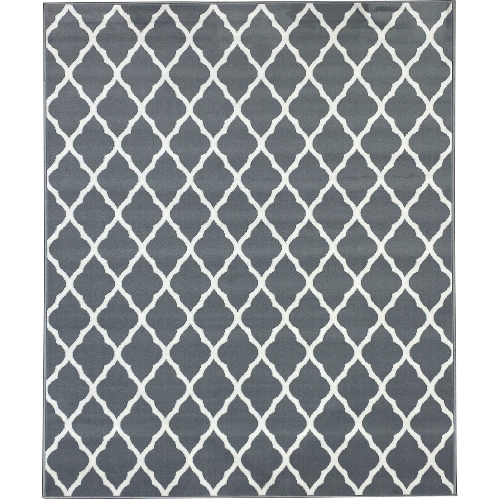 Leonique Teppich »Elliota«, Rechteckig, Grafisches Rauten-Design, Modern, Kurzflor-Teppich – Bild 3