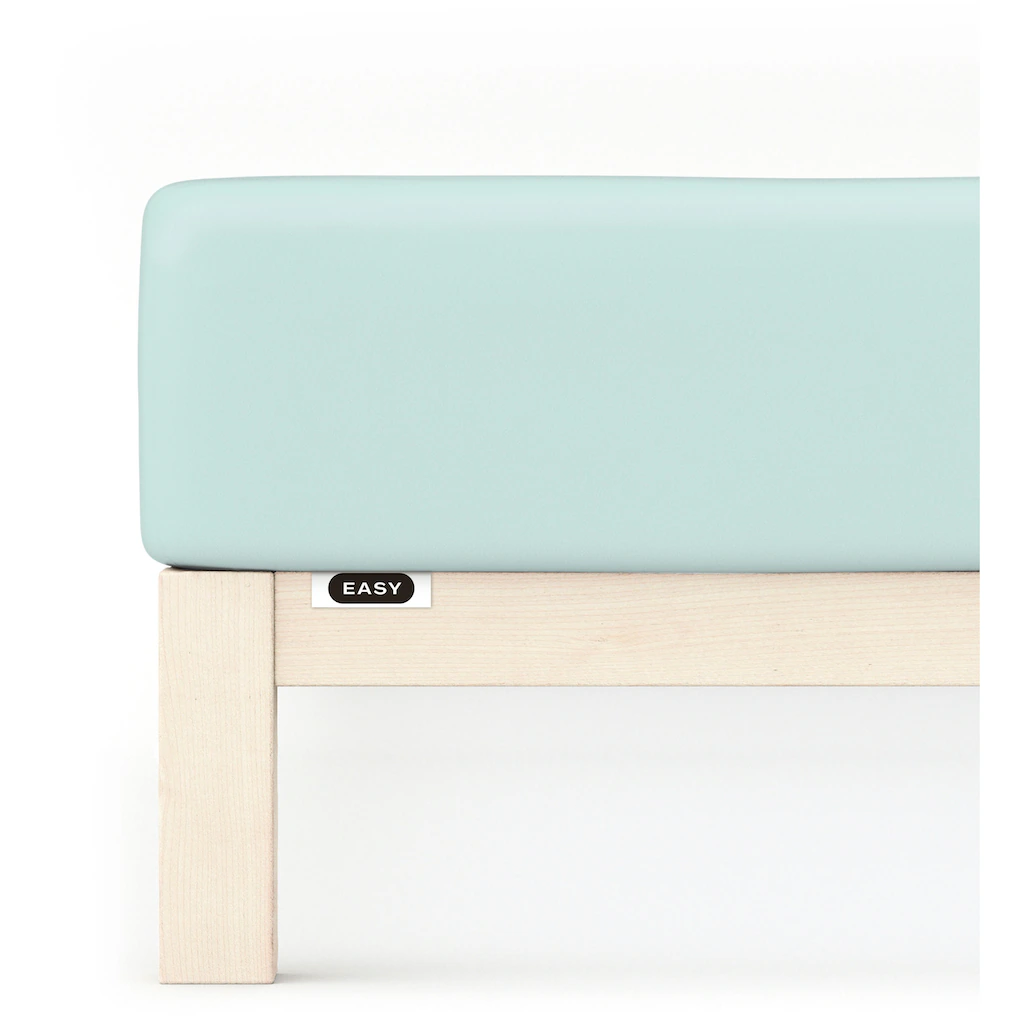 Schlafgut Spannbettlaken »EASY U.a. In Gr. 90x200, 140x200 Oder 180x200 Cm, NEUE KOLLEKTION«, (1 St.), 100% Baumwolle, Für Matratzen Bis 22 Cm Höhe, Laken Weich & Saugfähig