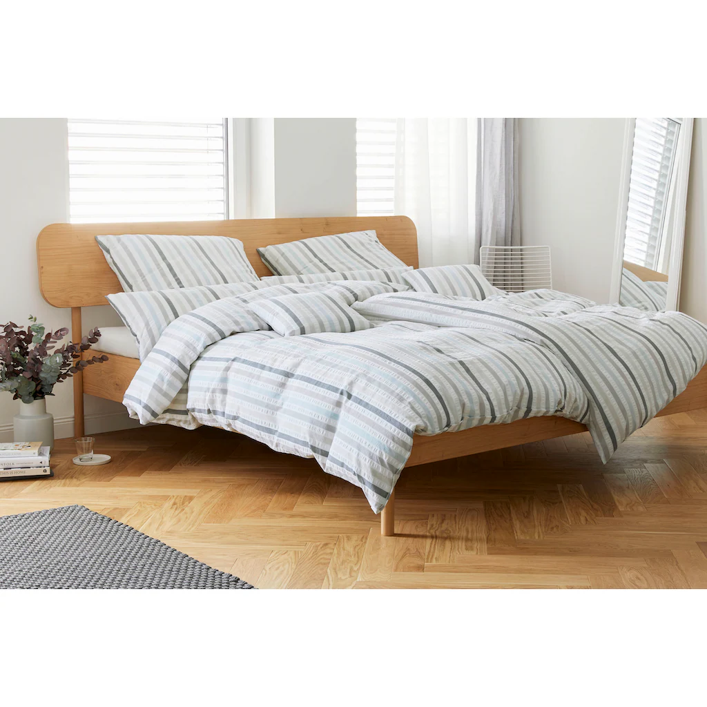 Elegante Bettwäsche »Pajamas«, (2 Tlg.), Angenehmes Hautgefühl – Bild 2