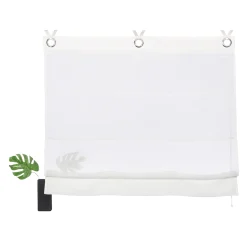 Andas Raffrollo »Fiete«, Mit Hakenaufhängung, Leinen Optik, Sichtschutz, Halbtransparent, Monochrom, Basic