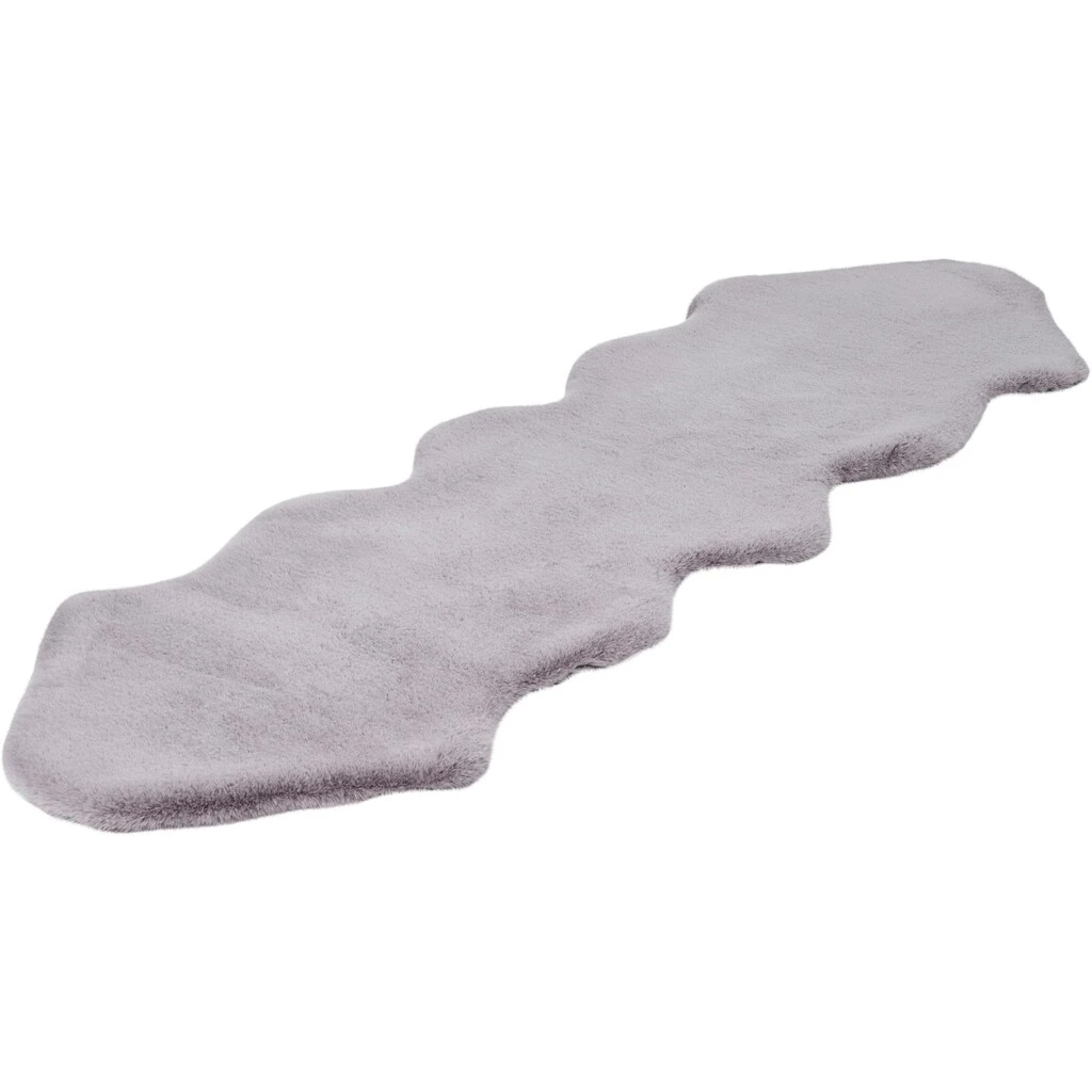 Andas Hochflor-Läufer »Mailo«, Fellförmig, Kunstfell, Kaninchenfell-Optik Und Haptik – Bild 4