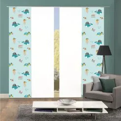 HOME WOHNIDEEN Schiebegardine »SPARROW«, (4 St.), Schiebevorhang Digi 4er Set SPARROW