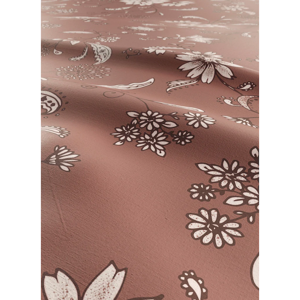 Leonique Bettwäsche Elvona«, (2 Tlg.), In Renforcé Qualität, Nachhaltiger Bettdeckenbezug Und Kissenbezug Aus 100% Baumwolle, Bettwäsche Mit Reißverschluss, Unterstützt Cotton Made In Afrika, Made In Green Zertifiziert – Bild 4