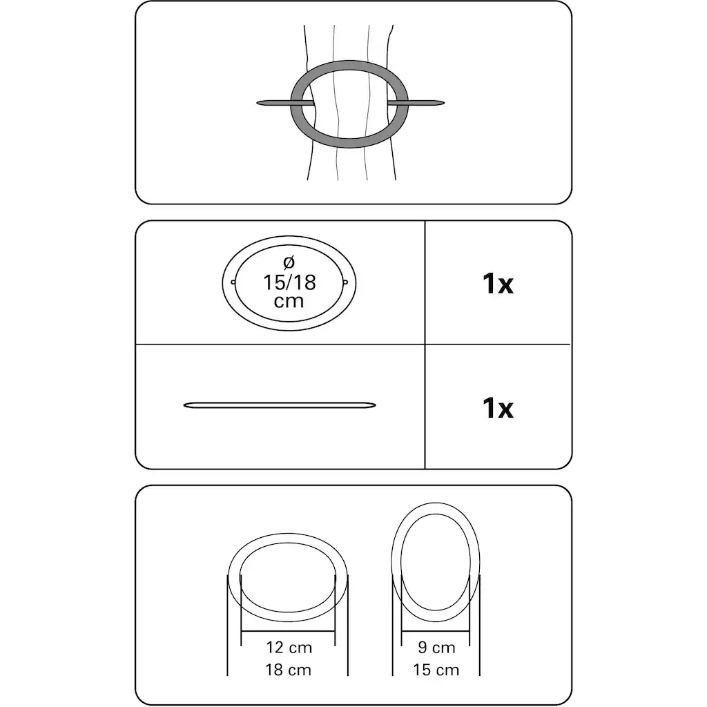 GARDINIA Dekoklammer »Dekoring Oval, Kunststoff«, (1 St.), Zum Drapieren – Bild 2