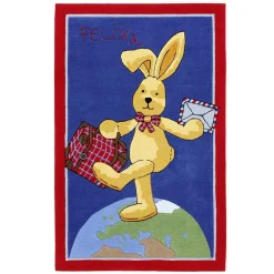 Felix Der Hase Kinderteppich »Felix Der Hase FE-2943-01-01«, Rechteckig, Konturenschnitt, Kinderzimmer